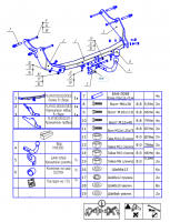 Фаркоп 1439-A Oris на Renault Dokker 2017-2021 без выреза в бампере. Тип шара: A. Нагрузки: 1400/75 кг, масса фаркопа 17,5 кг (без электрики в комплекте) от магазина ФаркопРос